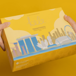 Kele Singapore Pineapple Tart or Ball Skyline Souvenir Box