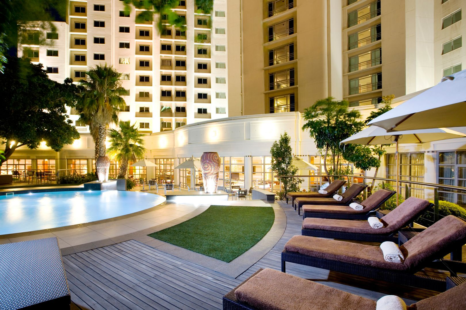 Southern Sun Waterfront pool deck